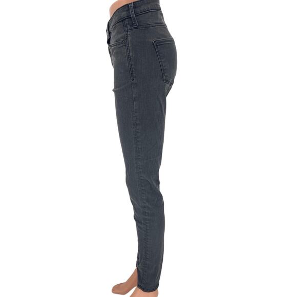 &Denim by H&M Black Skinny Regular Waist Mid Rise Stretch Ankle Denim Jeans 28 - Picture 2 of 6